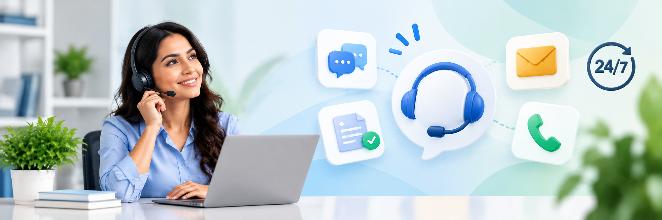 Help Center & Support Banner